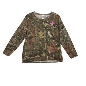 MOSSY OAK Women's XL Break Up Infinity Camo Long Sleeve T-Shirt Hunting Camping